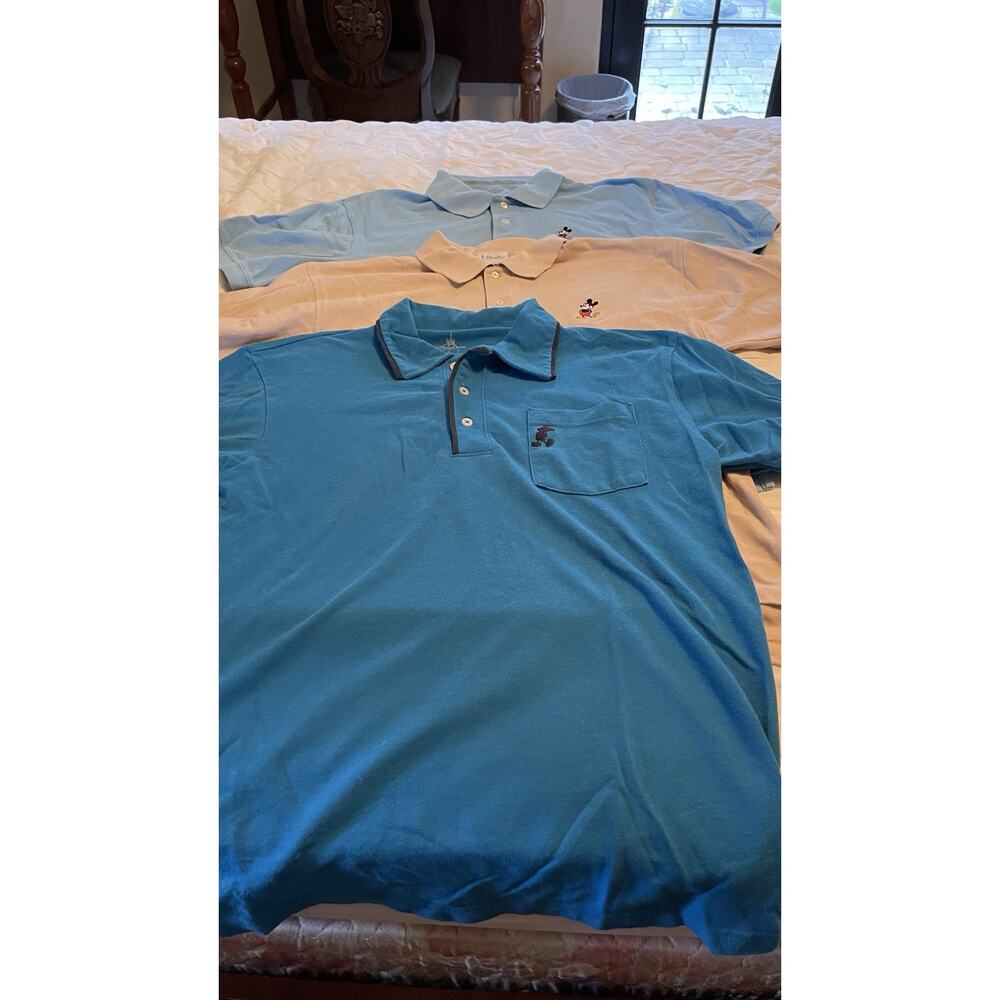 Lot Of Three Disney Mickey Mouse Polos Medium